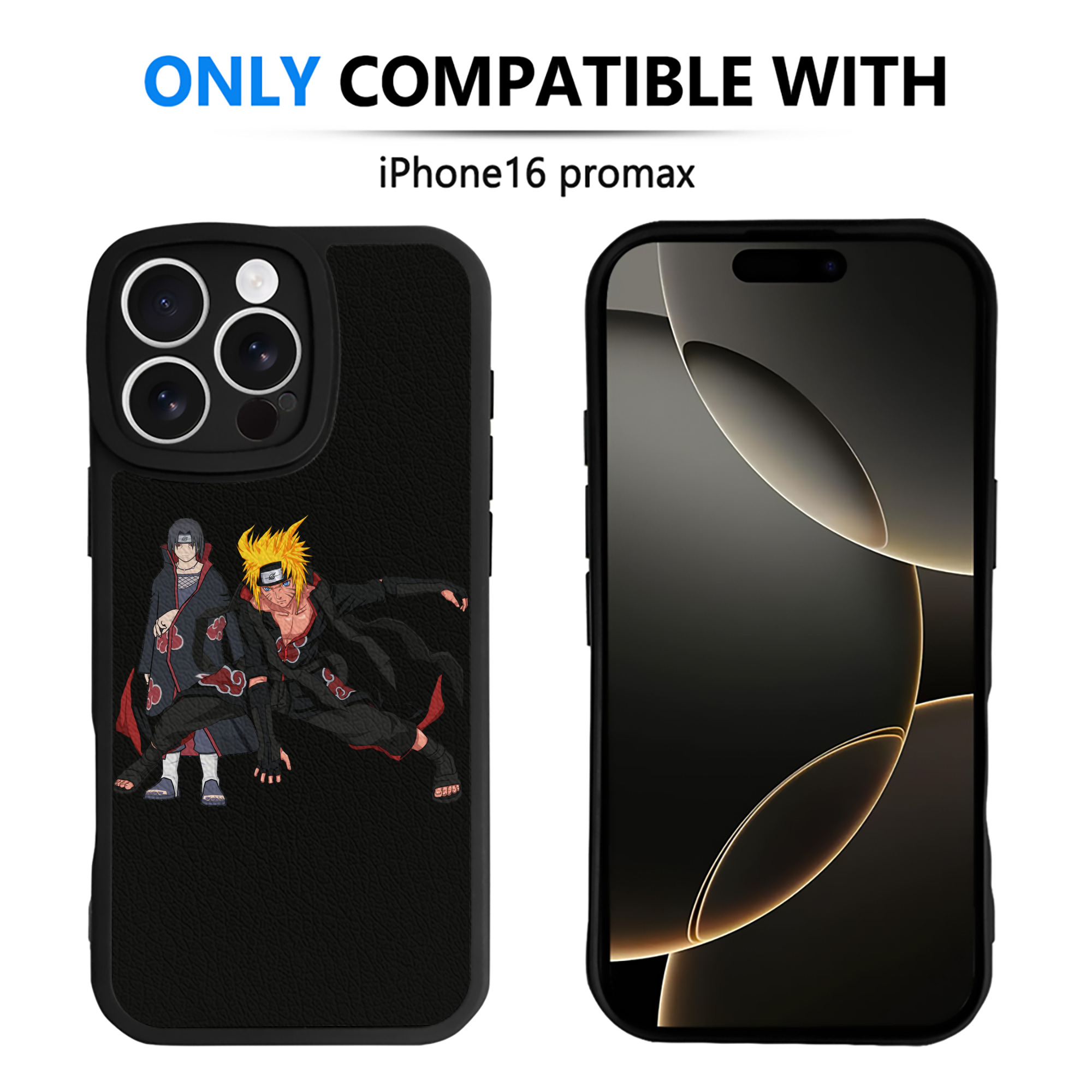 （画像用） NARUTO -ナルト- うずまき ナルト Uzumaki Naruto 【iPhone 16シリーズ対応】シリコンスマホケース（レザー調） 材質：シリコン